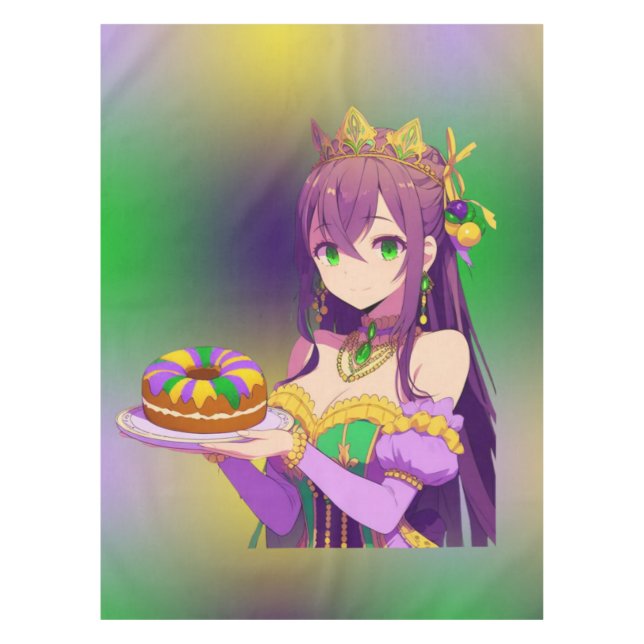 Mantel Torta del Rey Anime Mardi Gras (Anverso)
