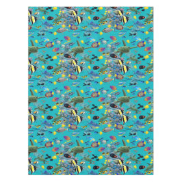 Mantel Tortuga de mar tropical hawaiana de los pescados