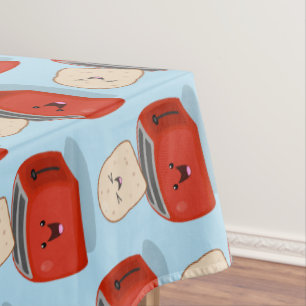 Mantel Tostada de kawaii y personalizado de tostadora roj