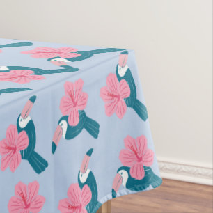 Mantel Toucan and hibiscus
