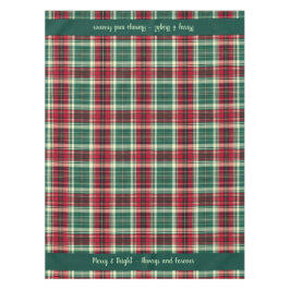Mantel Traditional Tartan Christmas Tablecloth