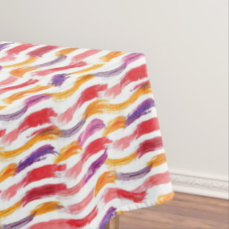 Mantel trazos de pintura multicolor