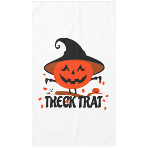 Mantel Treck Trat Pumpkin Sonriente