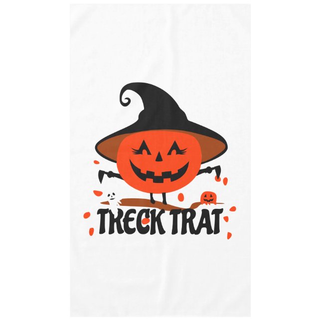 Mantel Treck Trat Pumpkin Sonriente (Anverso)