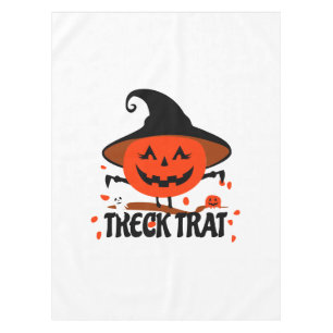 Mantel Treck Trat Pumpkin Sonriente