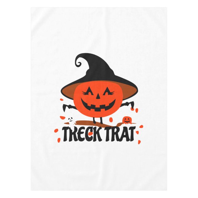 Mantel Treck Trat Pumpkin Sonriente (Anverso)