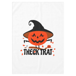 Mantel Treck Trat Pumpkin Sonriente