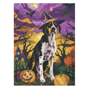 Mantel Treeing Walker Coonhound Halloween Bruja Calabaza
