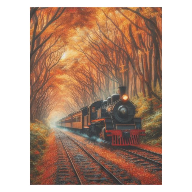 Mantel tren clásico de otoño (Anverso)
