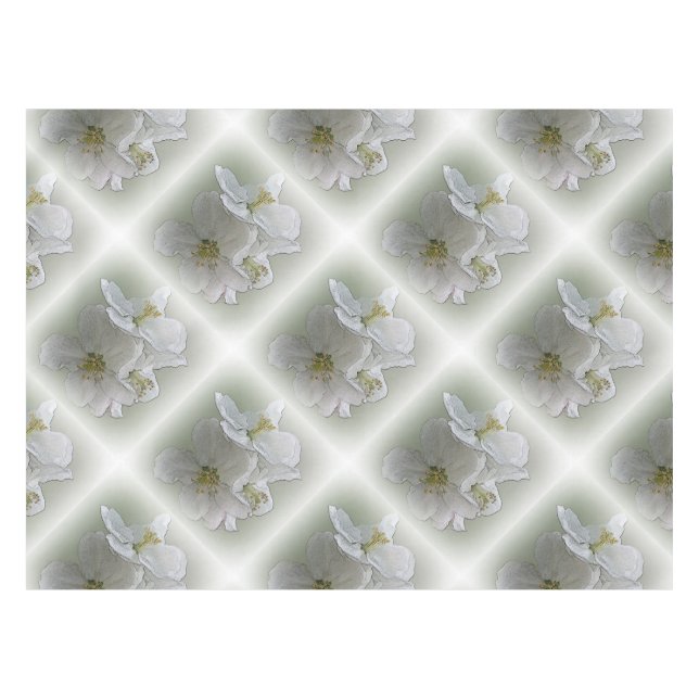 Mantel tres flores blancas (Frente (Horizontal))