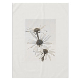 Mantel Tres flores de cono blanco