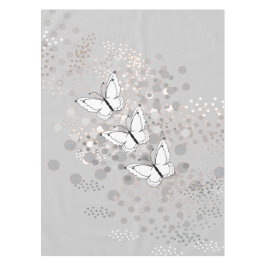 Mantel Tres mariposas blancas