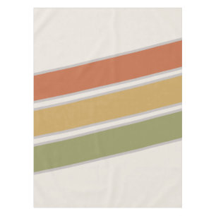 Mantel Tres rayas modernas de mediados del siglo