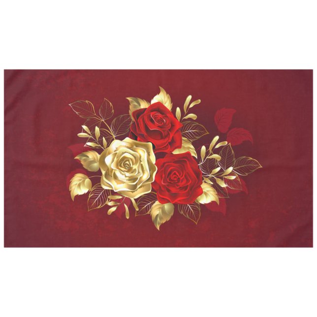 Mantel Tres Rosas Joyas (Frente (Horizontal))