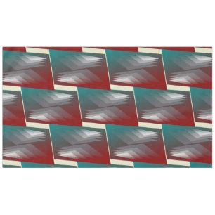 Mantel Triángulos grises sobre el borgoña verde azulado