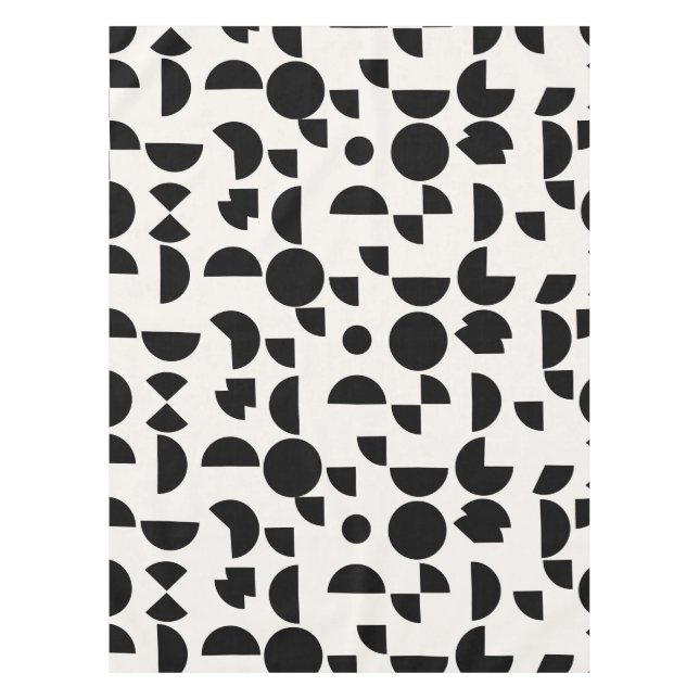 Mantel Tribal geométrica elegante y blanco moderno (Anverso)