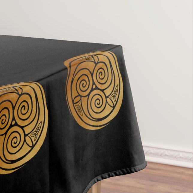 Mantel Triple borde de nudo celta Swirl Mandala (In Situ)