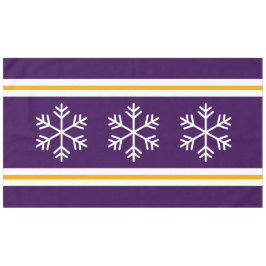 Mantel Triple nórdica nórdica con rayas púrpura profundas