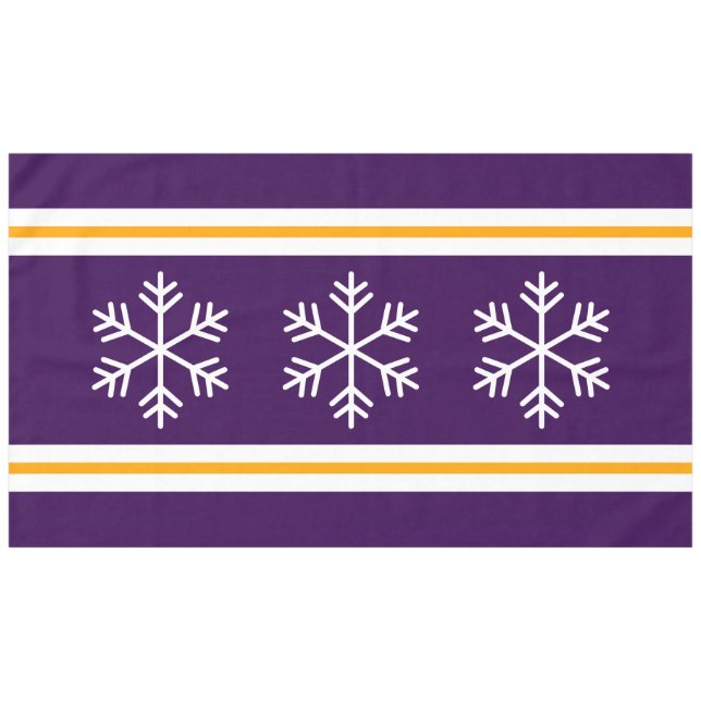 Mantel Triple nórdica nórdica con rayas púrpura profundas (Frente (Horizontal))