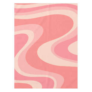 Mantel Trippy Dream Rubor Pink Abstract Retro Swirl