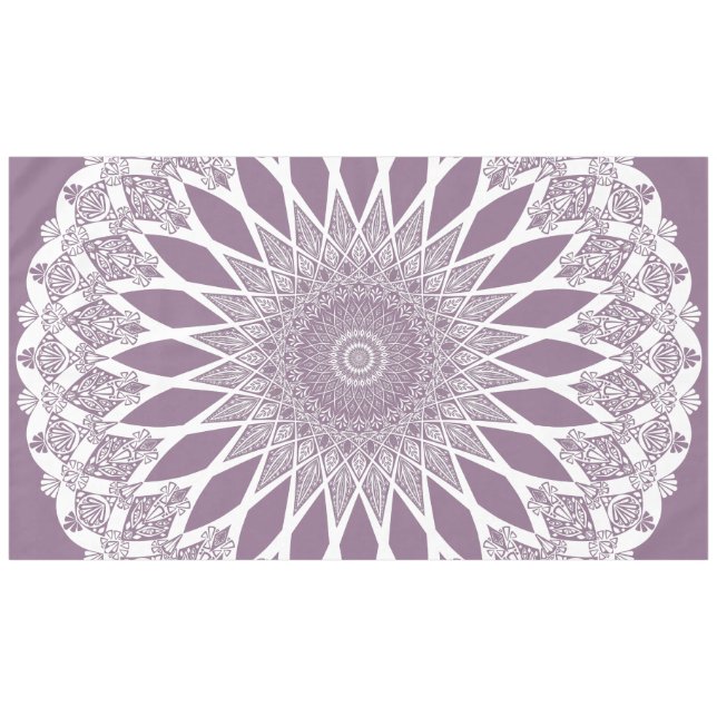 Mantel Tristadas de glicinia morada Mandala (Frente (Horizontal))