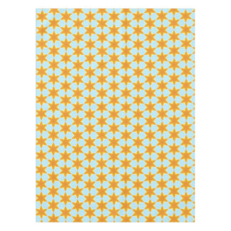 Mantel Tropical Starfruit Pattern Blue Orange 