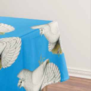 Mantel Trumpeter Pigeon White