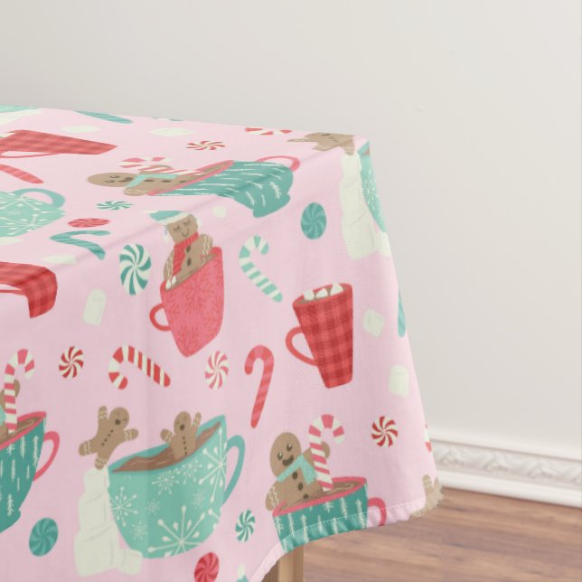 Mantel Tub caliente Gingerbread Cubo Rosa Cacao caliente (In Situ)