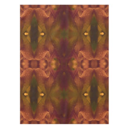 Mantel Tulipán abstracto amarillo verde de cobre del moho