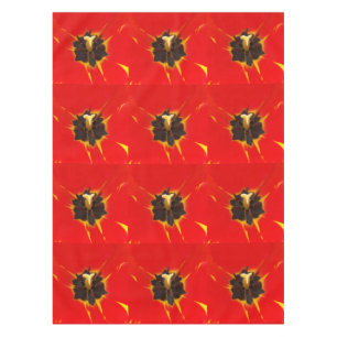 Mantel tulipán amarillo rojo