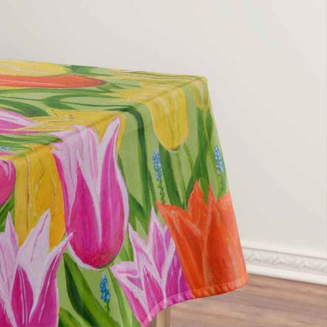 Mantel Tulips Duvet Tablecloth (In Situ)