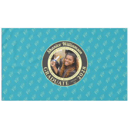 Mantel Turquoise Modern Graduation Photo Cap Pattern