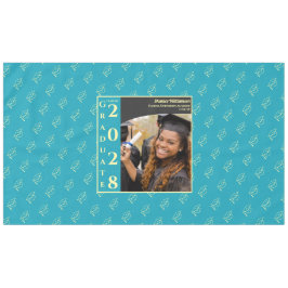 Mantel Turquoise Modern Graduation Photo Cap Pattern Tabl