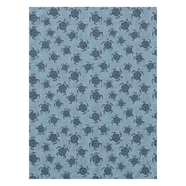 Mantel Uhane Honu Hibiscus Batik Turtle Hawaiano (Anverso)