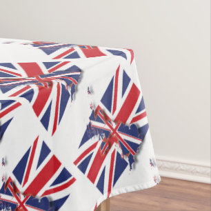 Mantel UK UNION JACK FLAG MAP Patriótico estilo
