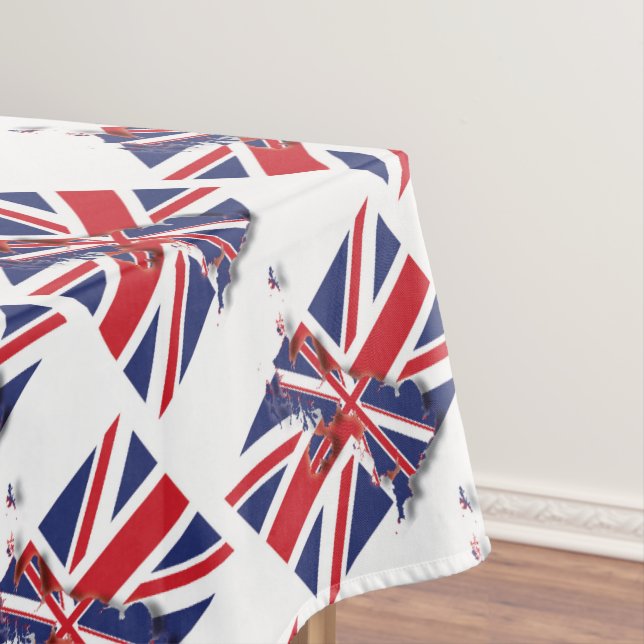 Mantel UK UNION JACK FLAG MAP Patriótico estilo (In Situ)