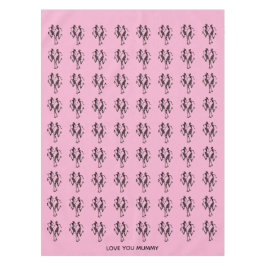 Mantel Un festival de silueta negra, bailarinas, momia ro