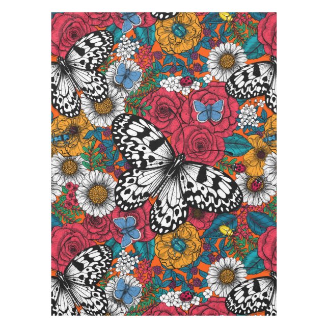 Mantel Un jardín colorido (Anverso)