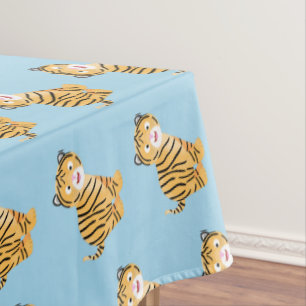 Mantel Un personalizado feliz del cachorro de tigre