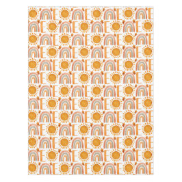 Mantel Un primer cumpleaños acuarela Sunshine y arcoiris