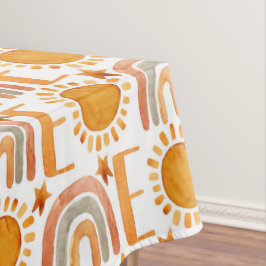 Mantel Un primer cumpleaños acuarela Sunshine y arcoiris