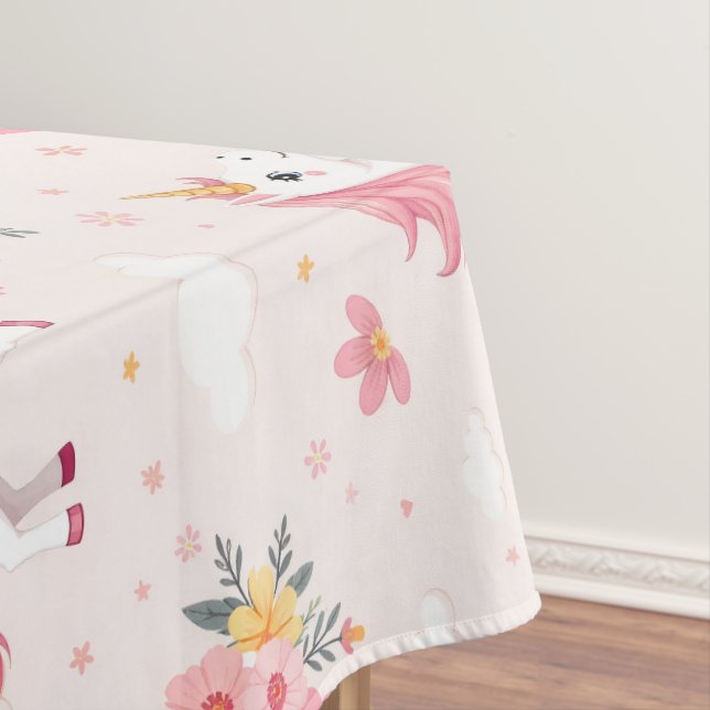 Mantel Unicornios, arcoíris, flores, guapo (In Situ)