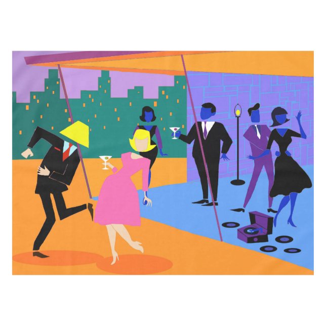 Mantel urbano retro del fiesta del tejado (Frente (Horizontal))