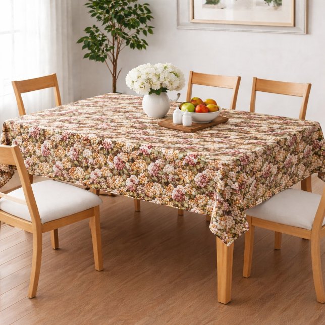 Mantel Uvas Blancas y Rosadas Falso Crochet  (Subido por el creador)