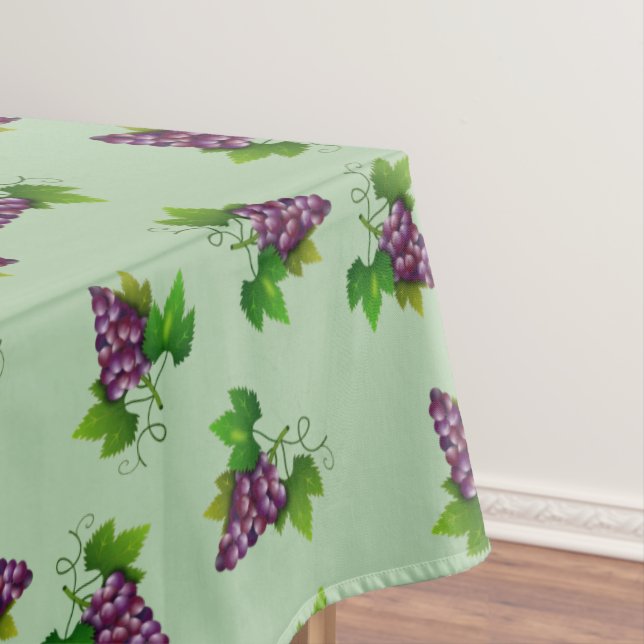 Mantel Uvas de vino tinto sobre verde lima (In Situ)