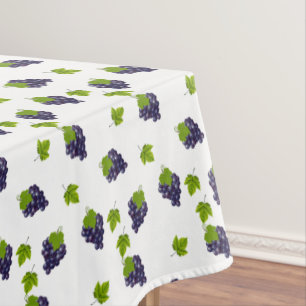 Mantel Uvas sobre Blanco
