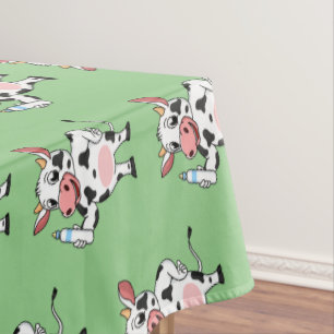 Mantel Vaca feliz con personalizado de biberón