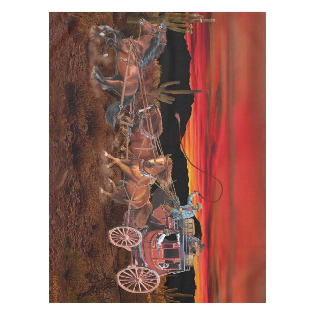 MANTEL VAQUEROS DE LA DILIGENCIA (Anverso)