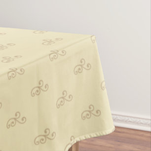 Mantel Vector floral sobre beige crema claro