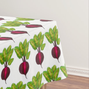 Mantel Vegetales de jardín de raíz de remolacha roja